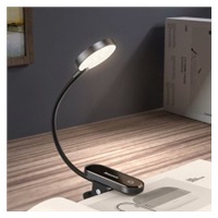 Baseus LED lampa na čtení s klipem, šedá