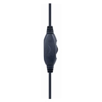 GEMBIRD sluchátka s mikrofonem GHS-05-B, gaming, černo-modrá, 1x 4-pólový 3,5mm jack