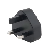 AVACOM Zásuvkový konektor Typ G (UK) pro USB-C nabíječky, černá