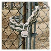 MasterLock 8020EURD řetěz, 150 cm, hranatá oka 10 mm, kalená ocel, vinylový obal