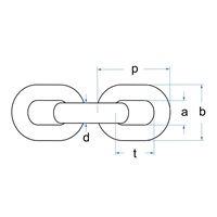 MasterLock 8020EURD řetěz, 150 cm, hranatá oka 10 mm, kalená ocel, vinylový obal