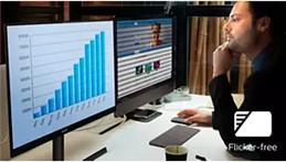 Obr. Menší únava očí díky technologii Flicker-free 1552037f
