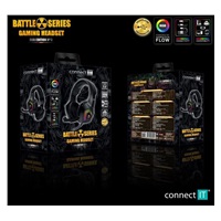 CONNECT IT herní sluchátka BATTLE RGB Ed. 3, s mikrofonem, černá