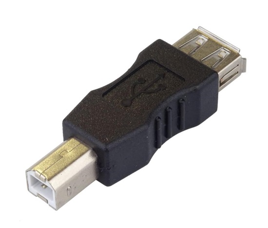 PremiumCord USB redukce A-B, Female/Male