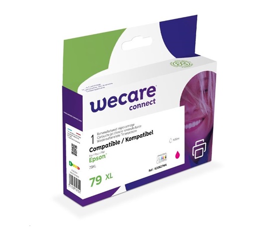WECARE ARMOR cartridge pro Epson WorkForce Pro WF-5110, 5190, 5620 (C13T79034010), červená/magenta, 19,5ml, 2000str