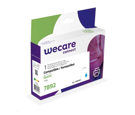 WECARE ARMOR cartridge pro Epson WorkForce Pro WF-5110, 5190, 5620, 5690 (C13T789240), modrá/cyan, 38ml, 4000str