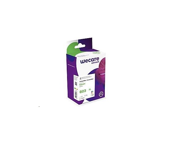 WECARE ARMOR cartridge pro Epson Expression Home XP-2100, 2105, WF2810 (C13T03A640), CMYK, 12ml/3x11ml
