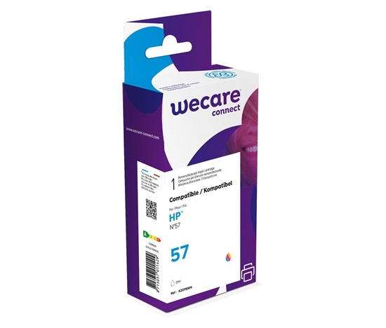 WECARE ARMOR cartridge pro HP Deskjet 450ci, 450cbi, 5150, 5550, 5652, 2175, 2510 ph (C6657A), 3 colors, 21ml, 550str