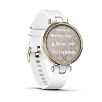 Garmin hodinky Lily Sport Cream Gold/White Silicone Band