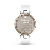 Garmin hodinky Lily Sport Cream Gold/White Silicone Band