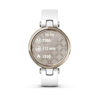 Garmin hodinky Lily Sport Cream Gold/White Silicone Band