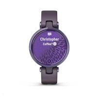 Garmin hodinky Lily Sport Midnight Orchid/Orchid Silicone Band