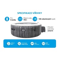 Intex vířivý bazén Pure Spa - Bubble Greywood Deluxe AP 4