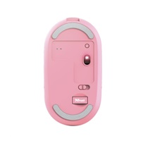 TRUST myš PUCK, bezdrátová, USB, růžová