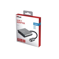 TRUST adaptér DALYX, 3-in-1, USB-C