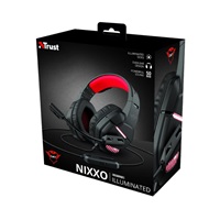 TRUST sluchátka s mikrofonem GXT 448 Nixxo Illuminated Headset