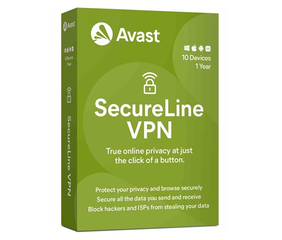 _Nová Avast SecureLine VPN Multi-device 10PC na 12 měsíců