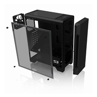 ZALMAN skříň S3 TG,  ATX bez zdroje