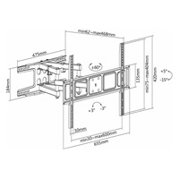 Otočný nástěnný držák na Tv Fiber Mounts Solid-2