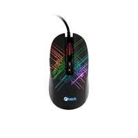 C-TECH herní myš Dusk, casual gaming, 3200 DPI, RGB podsvícení, USB