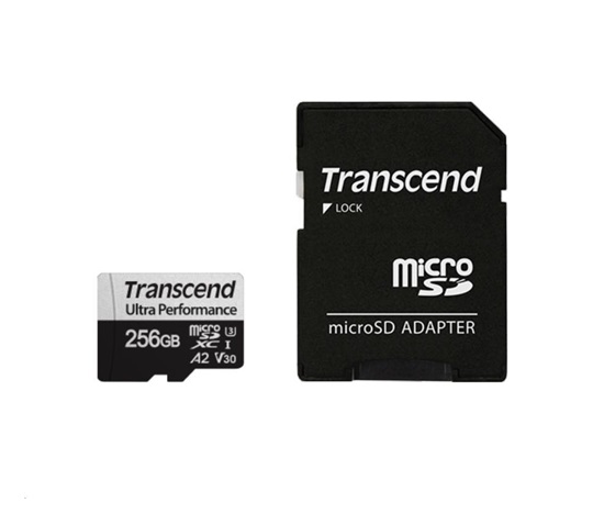 TRANSCEND MicroSDXC karta 128GB 340S, UHS-I U3 A2 Ultra Performace 160/125 MB/s