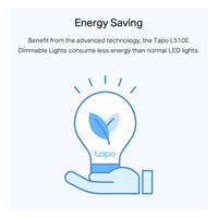 TP-Link Tapo L510E (2-pack) chytrá WiFi stmívatelná LED bílá žárovka