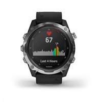 Garmin Descent Mk2 Sapphire, Silver/Black band