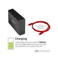 Club3D dokovací stanice USB-C 3.2 s napájecím adaptérem Triple Display Dynamic PD, 100 W