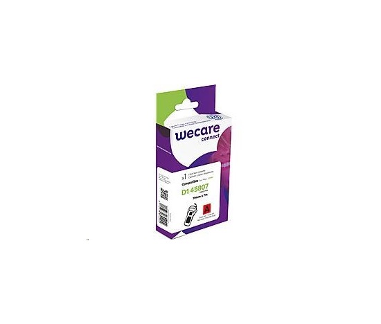 WECARE ARMOR páska pro DYMO S0720870, černá/červená, 19mm x 7m