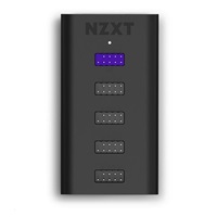 NZXT USB hub AC-IUSBH-M3, interní, 4xUSB 2.0 výstup, 1xUSB 2.0 vstup, 1xSATA, uzavřené magnetické tělo, černá