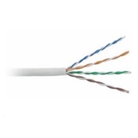 UTP kabel LYNX, Cat5E, drát, PVC, Dca, šedý, 100m - poškozený obal