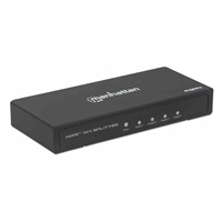 Manhattan HDMI rozdělovač, 4K 4-Port HDMI Splitter, 4K@60Hz, AC Powered, černá