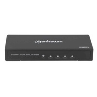 Manhattan HDMI rozdělovač, 4K 4-Port HDMI Splitter, 4K@60Hz, AC Powered, černá