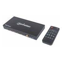 Manhattan HDMI přepínač, 1080p 4-Port HDMI Multiviewer Switch, černá