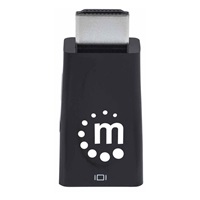 Manhattan adaptér HDMI na VGA, Micro Converter, HDMI Male na VGA Female, audio, černá