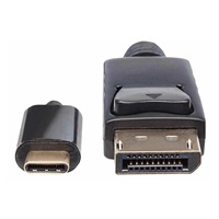 Manhattan kabel USB-C na DisplayPort, 2m, černá