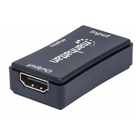 Manhattan HDMI opakovač, 4K HDMI Repeater, aktivní, do 40m, černá