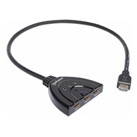 Manhattan HDMI přepínač, 3-Port HDMI Switch, 1080p, černá