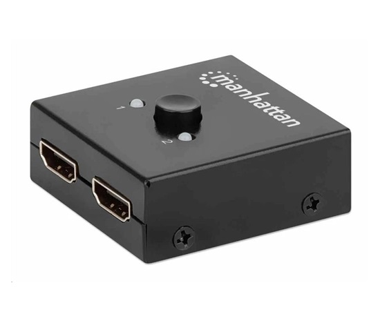 Manhattan HDMI rozdělovač, 4K Bi-Directional 2-Port HDMI Splitter/Switch, 4K@30Hz, černá