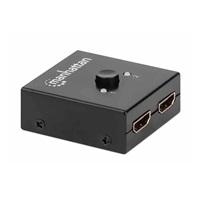 Manhattan HDMI rozdělovač, 4K Bi-Directional 2-Port HDMI Splitter/Switch, 4K@30Hz, černá