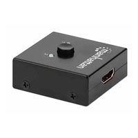 Manhattan HDMI rozdělovač, 4K Bi-Directional 2-Port HDMI Splitter/Switch, 4K@30Hz, černá