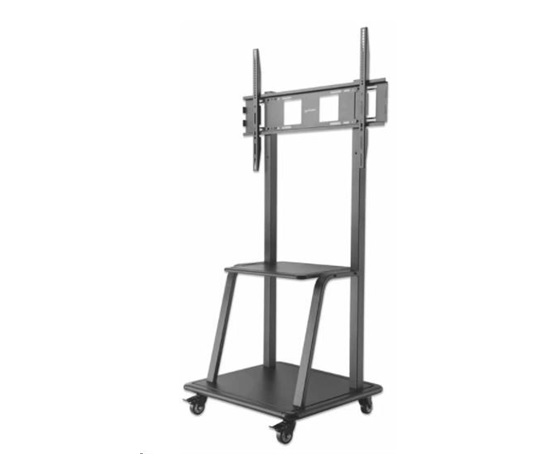 Manhattan univerzální TV vozík, Universal Heavy Duty TV Cart, 37" až 100" TV, černá