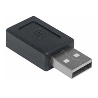 Manhattan USB adaptér, USB-C 2.0 Female na USB-A Male, černá