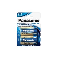 PANASONIC Alkalické baterie EVOLTA Platinum LR20EGE/2BP D 1,5V (Blistr 2ks)