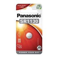 PANASONIC Stříbrooxidové - hodinkové baterie SR-1130EL/1B 1,55V (Blistr 1ks)