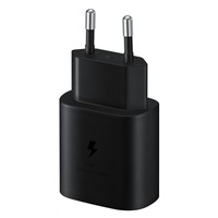 Samsung cestovní nabíječka EP-TA800XBE, Quickcharge 25W, kabel USB-C, černá