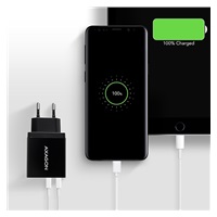 AXAGON ACU-QS24, QC & SMART nabíjačka do siete 24W, 2x port USB-A, QC3.0/AFC/FCP + 5V/1,2A