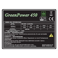 Fortron zdroj 450W GreenPower 450-51AAC, 80+ Bronze