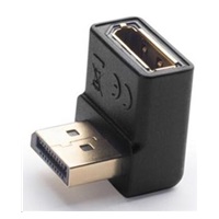 PremiumCord DisplayPort 1.2 dolů zahnutý adapter 90°, male/female, pozlacené konektory