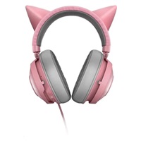 RAZER sluchátka Kraken Kitty, USB Headset, Chroma, Quartz / růžová